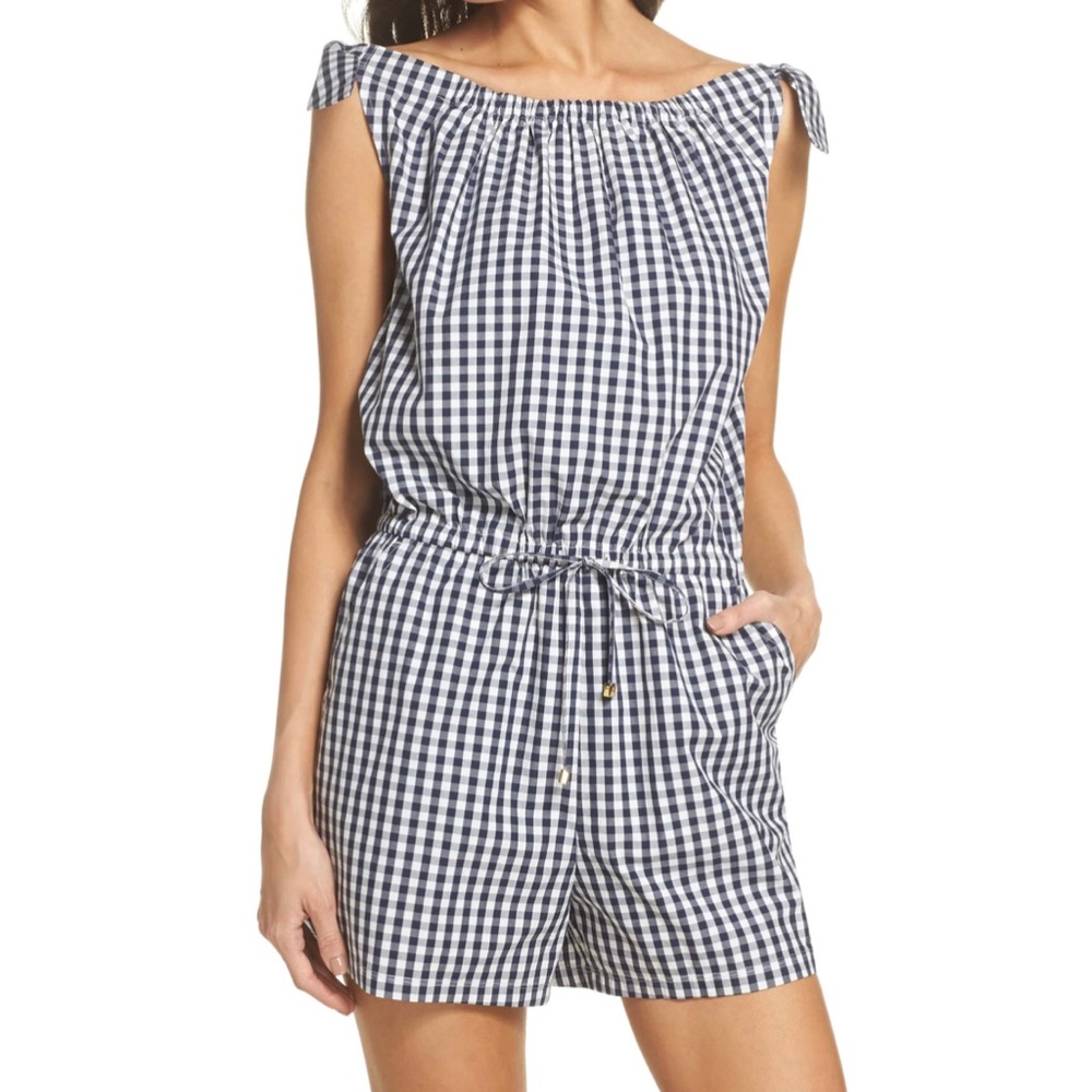 Tory Burch Gingham Romper MED (Sug. Retail $258)